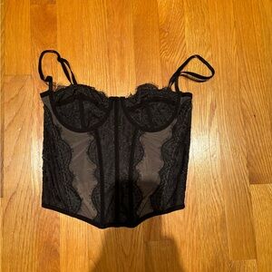 Out from under urban outfitters corset black!